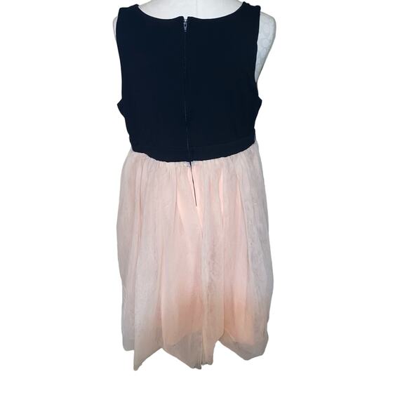 Torrid Tule Skirt Skater Dress Colorblock Sleeveless Pink and Black size 14 - Picture 7 of 13